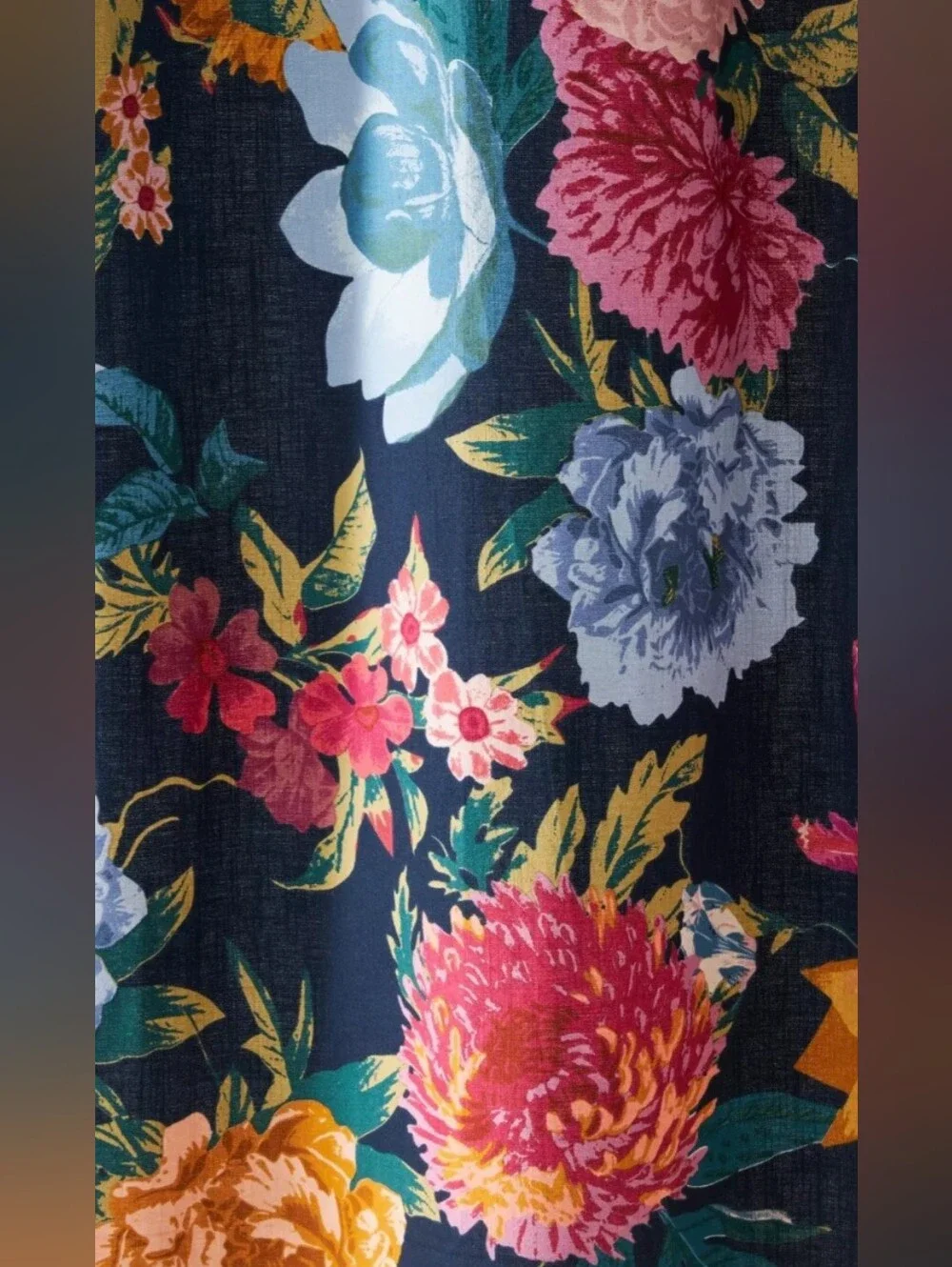 Anthropologie Agneta Organic Cotton Shower Curtain